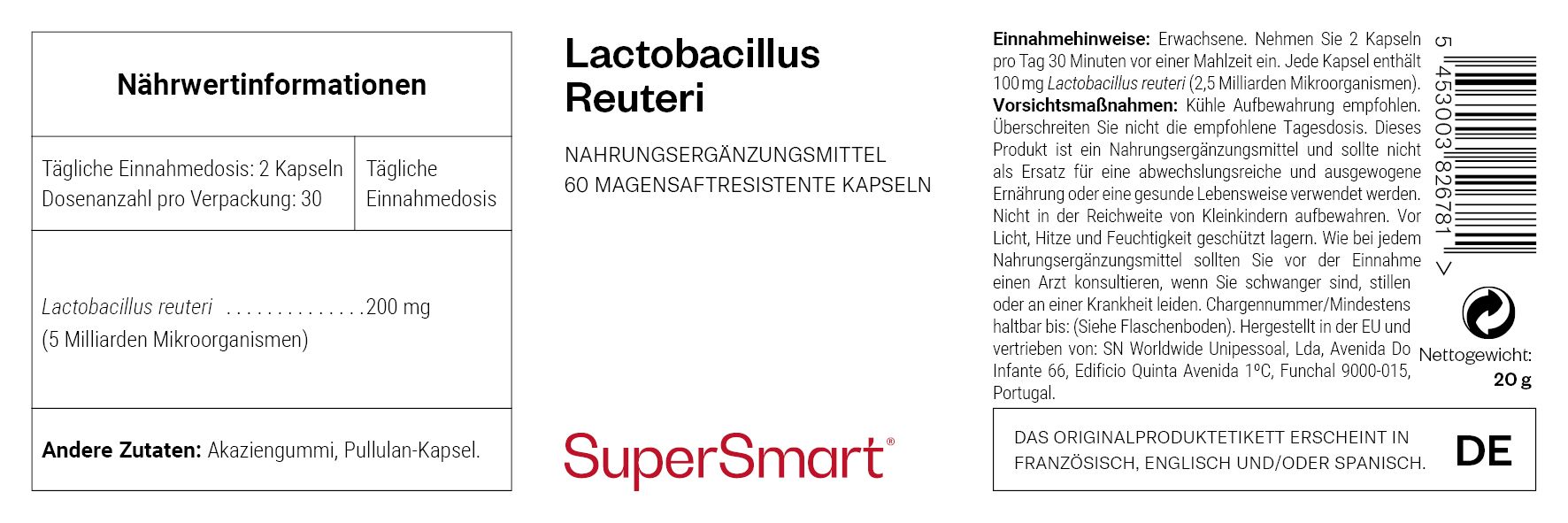 Lactobacillus reuteri - SuperSmart