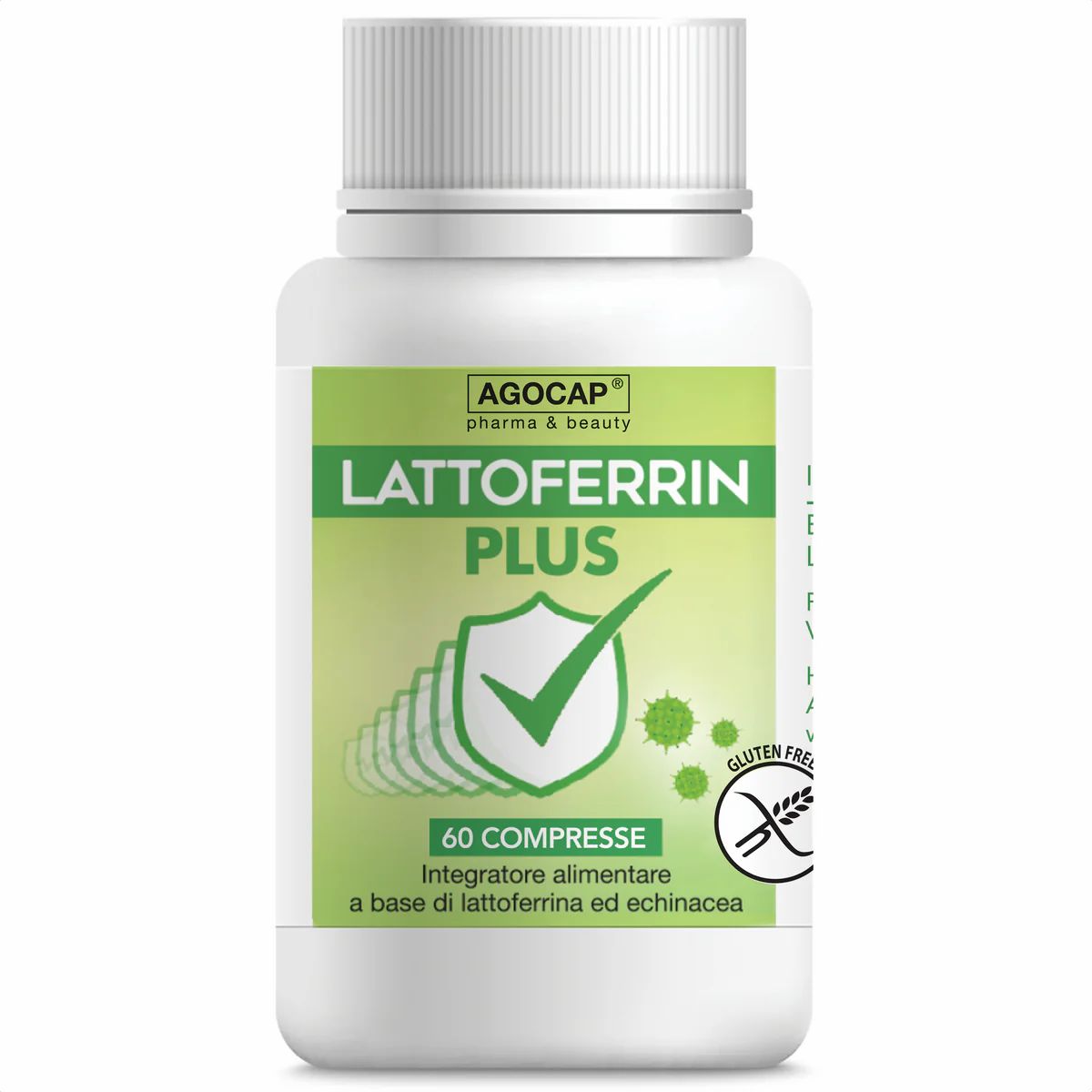 agocap - Lattoferrina integratore a base di Lattoferrina Plus 60 cpr