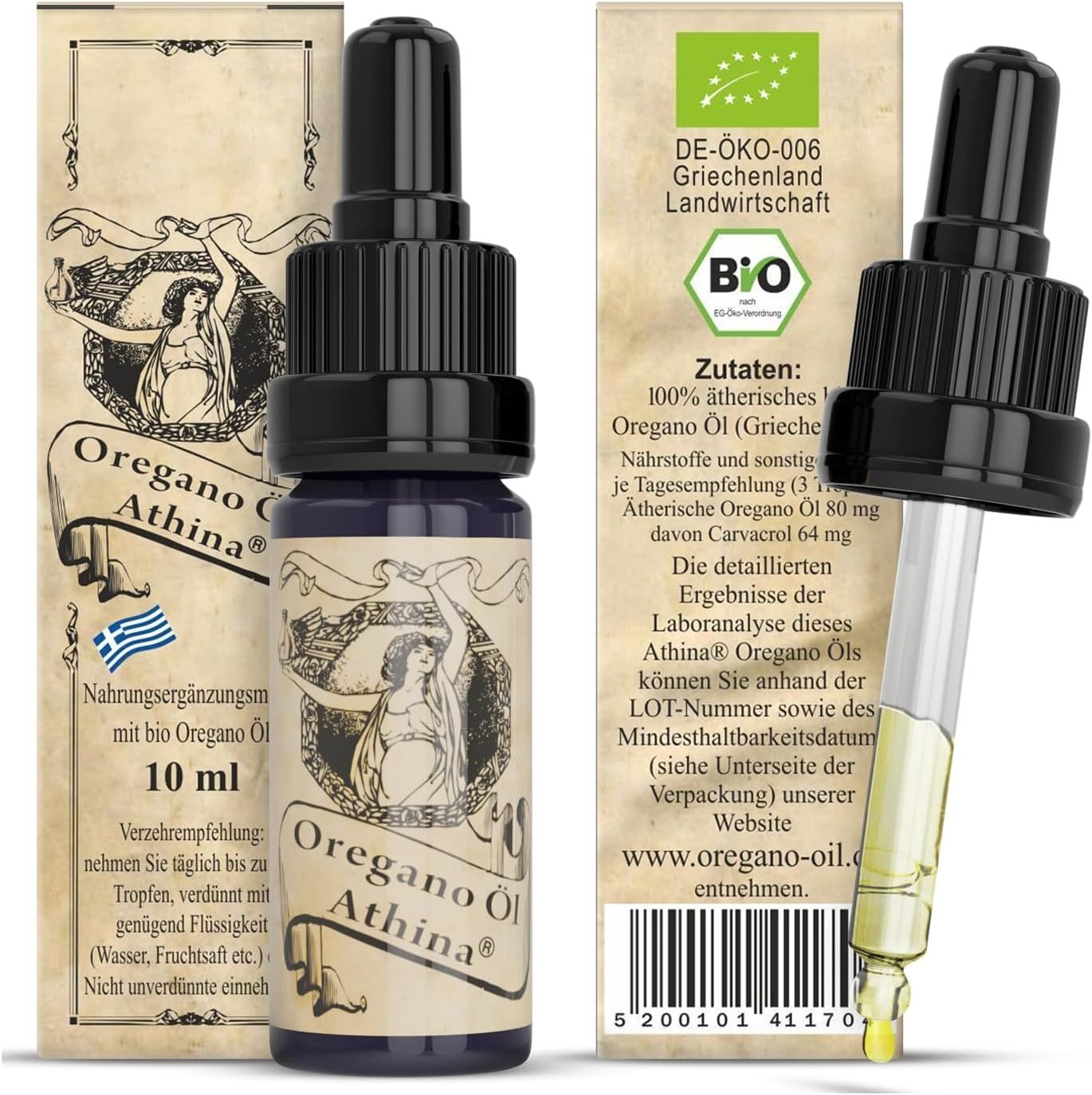 Athina® Oregano Öl Bio Tropfen 10 ml