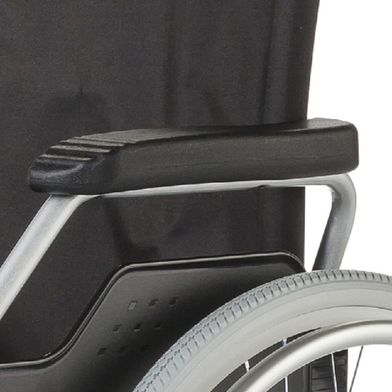 Meyra Rollstuhl BUDGET 9.050 Faltrollstuhl Sitzbreite 51cm inkl. Trommelbremse für die Begleitperson