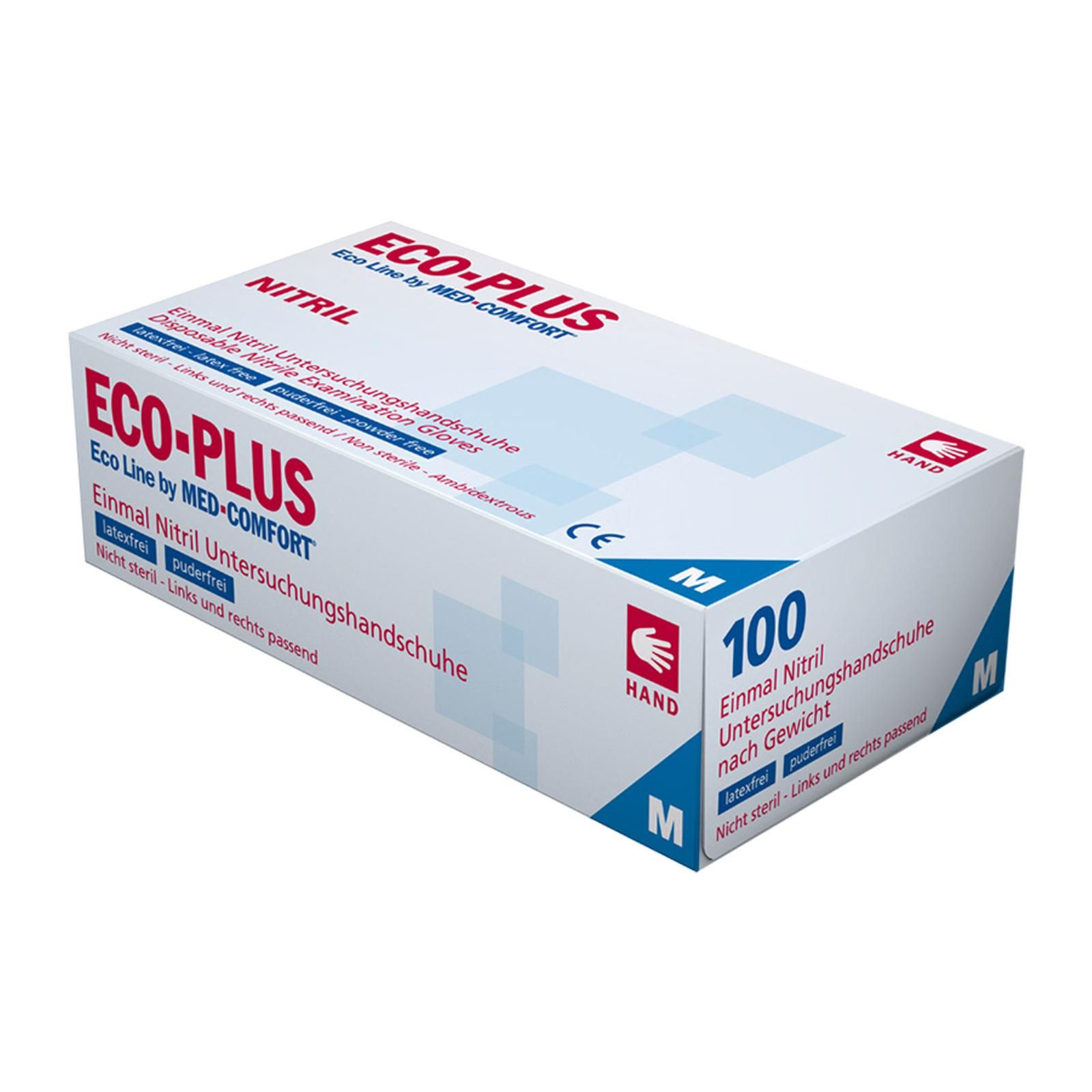 AMPri Eco-Plus Latex Untersuchungshandschuhe puderfrei 100 Stück M St Handschuhe