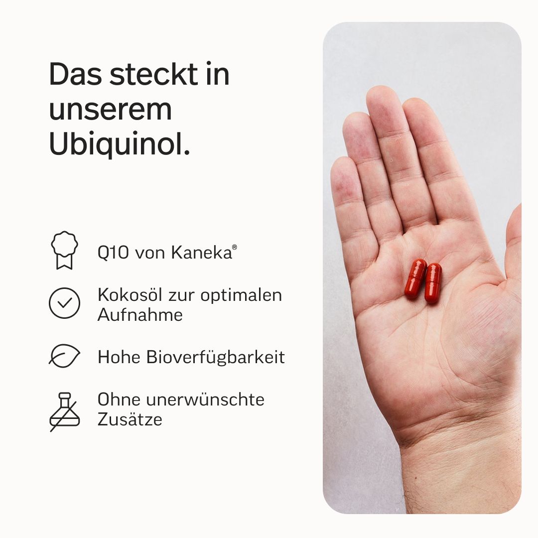 edubily® Ubiquinol Kapseln Q10 von Kaneka