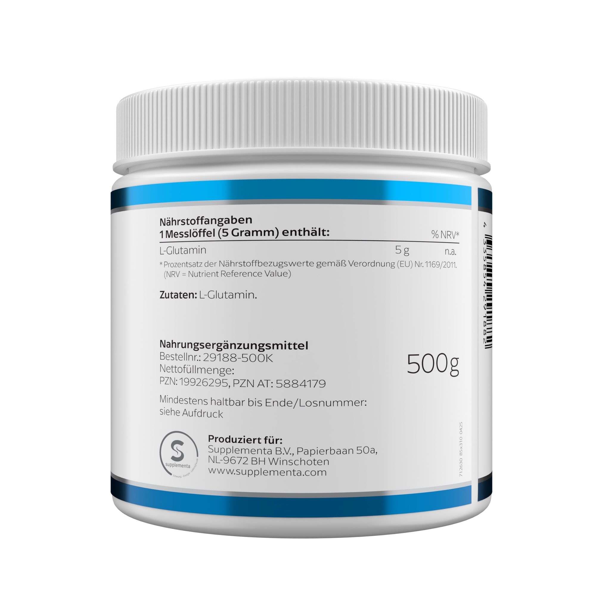 Klean Labs L-Glutamin Pulver