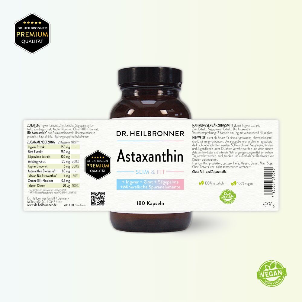 Astaxanthin SLIM + FIT Kapseln