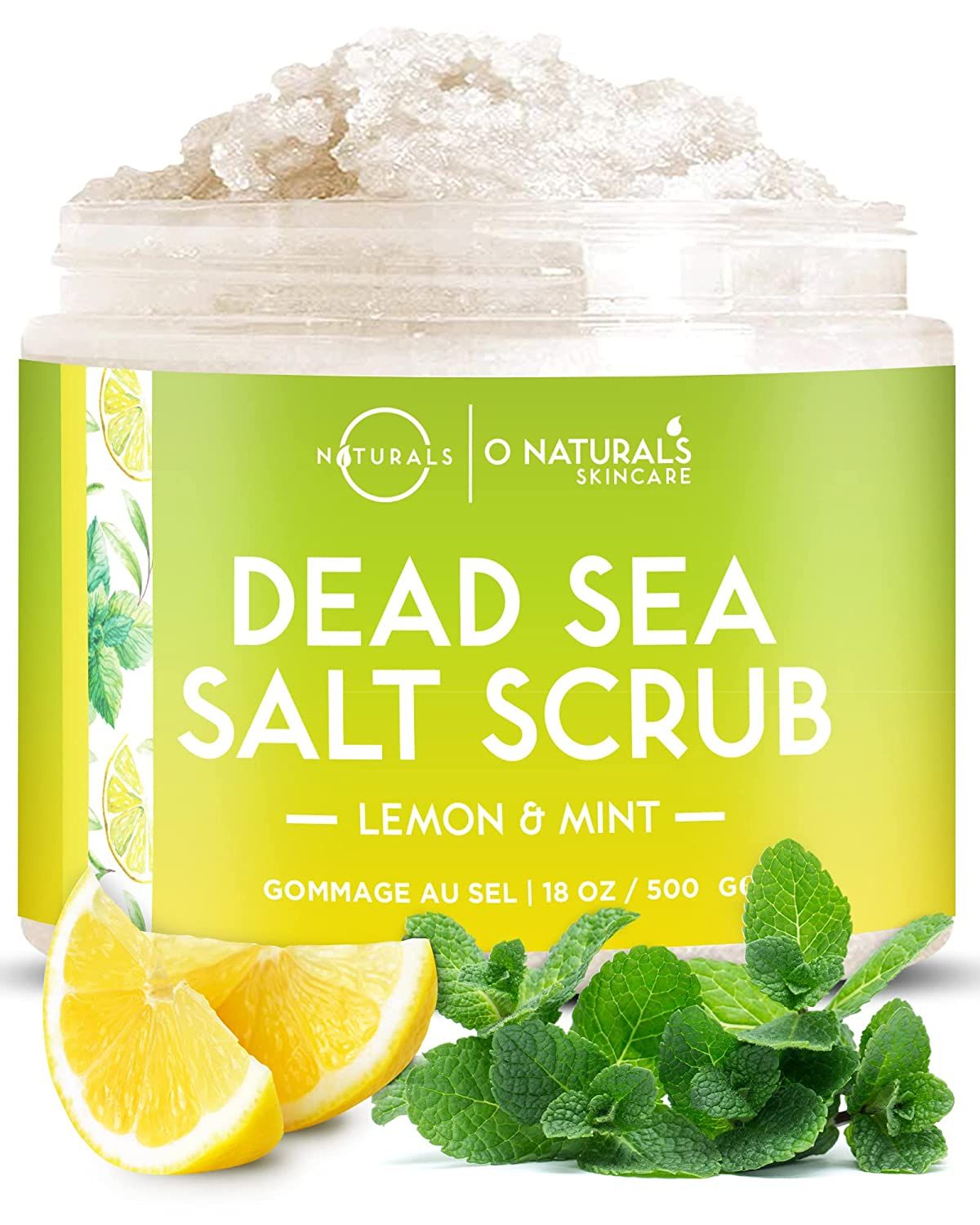 NATURALS Körperpeeling Body Scrub Lemon Mint - Natürliches Körperpeeling mit Totem Meer Salz