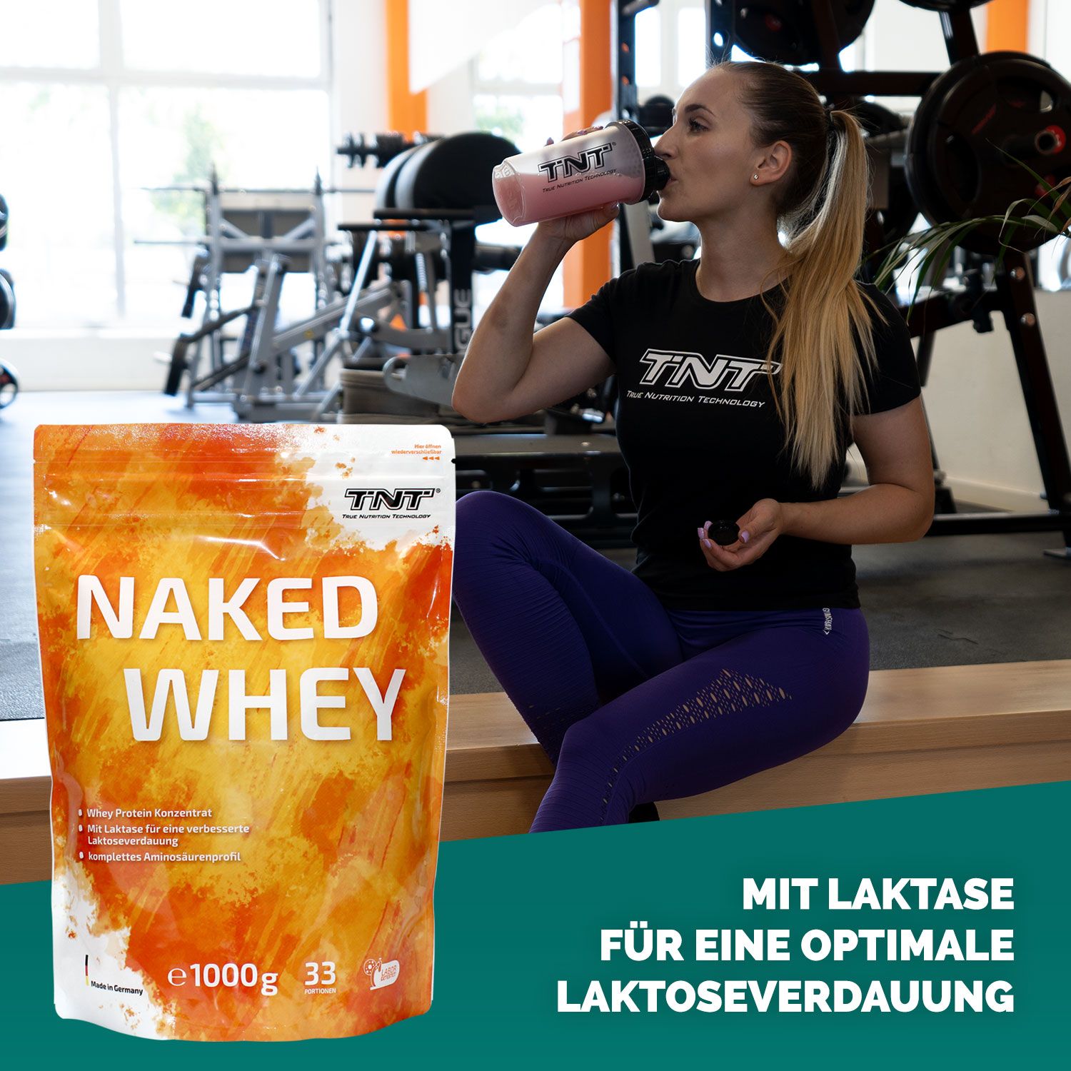 TNT Naked Whey - Molkenproteinkonzentrat mit Laktase