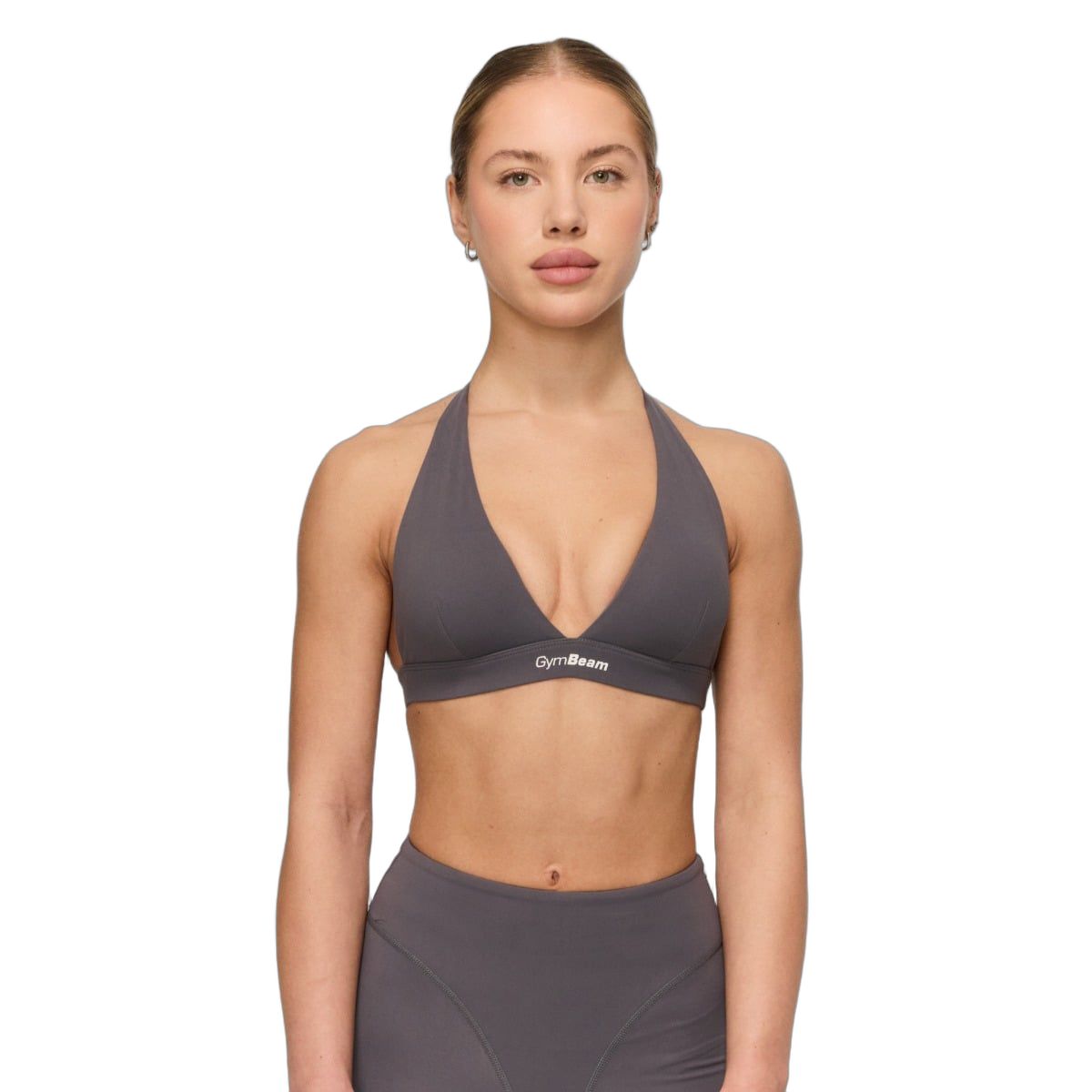 GymBeam Sport-BH Damen Halterschnitt mit breiten Trägern Grey 1 St