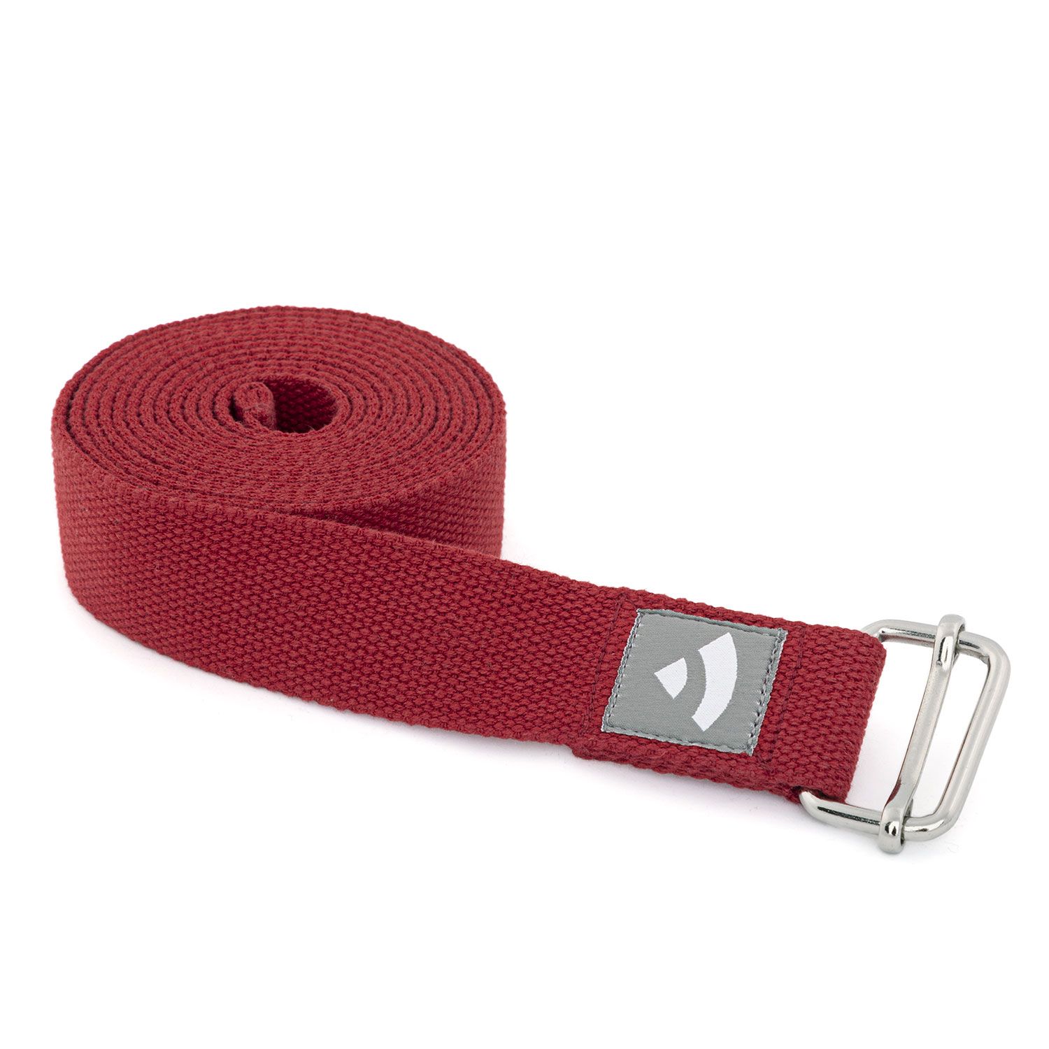 Yogagurt Asana Belt, Schiebeschnalle Baumwolle bordeaux 910-Sr