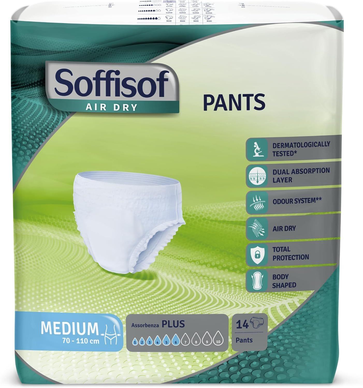 Soffisof Pants Plus Inkontinenz Windelhosen für Erwachsene