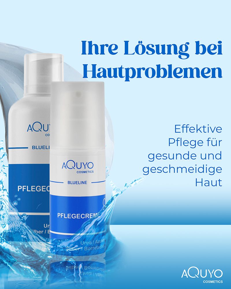 Blueline Pflegecreme bei Ekzem, Psoriasis, Neurodermitis, Hautausschlag, Juckreiz & Hautirritation