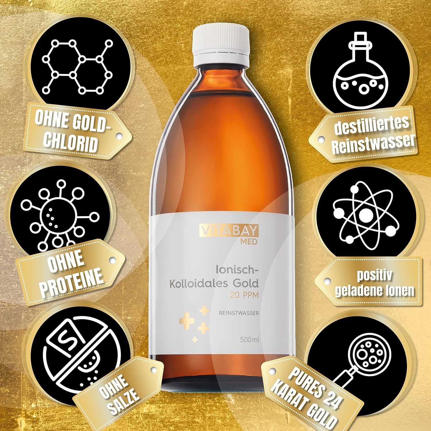 Vitabay Kolloidales Gold 10 PPM