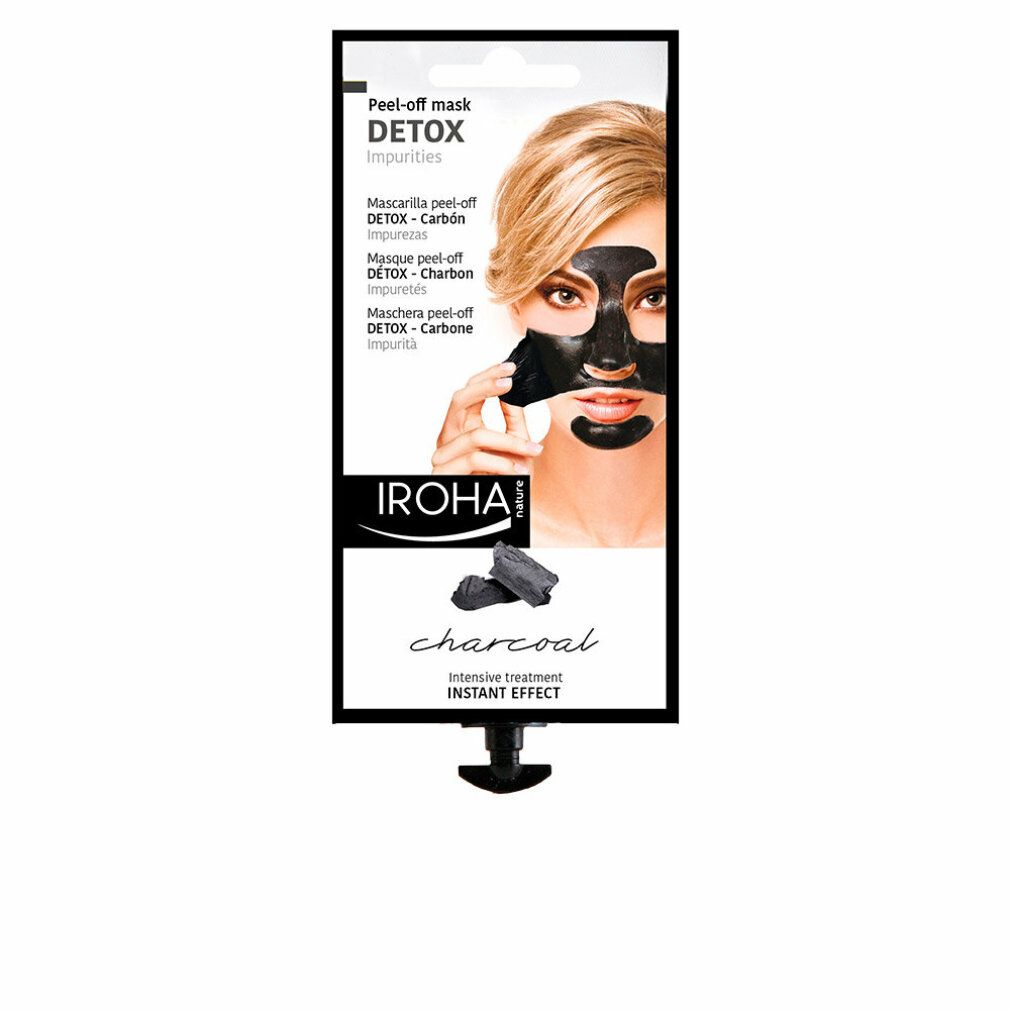 Iroha Nature® Peel-Off Gesichtsmaske Aktivkohle 18 g – Tiefenreinigung