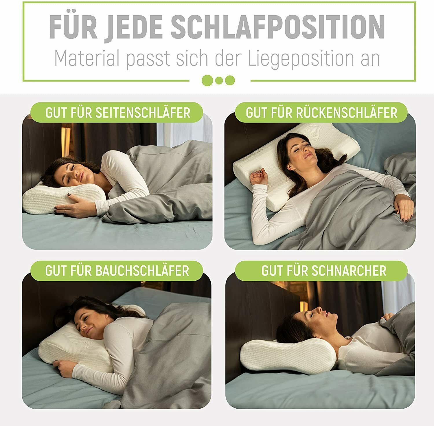 Bestschlaf Orthopädisches Nackenstützkissen Visco 1 St - shop