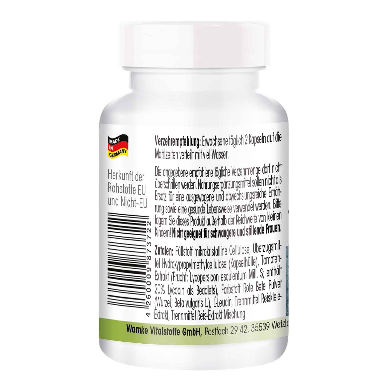 Warnke Vitalstoffe | Lycopin 10mg