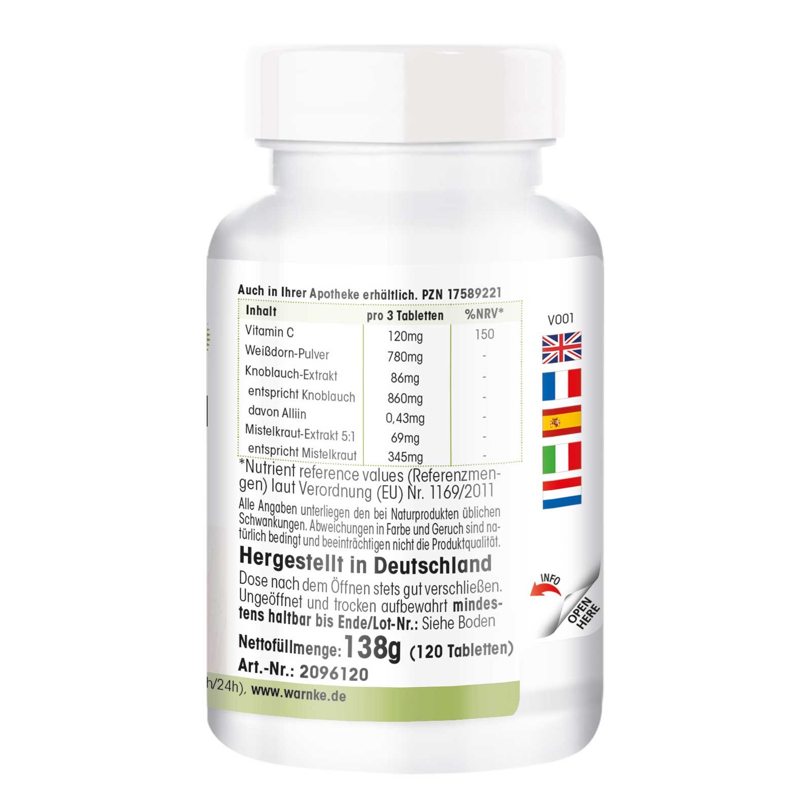 Warnke Vitalstoffe | Knoblauch Mistel Weißdorn