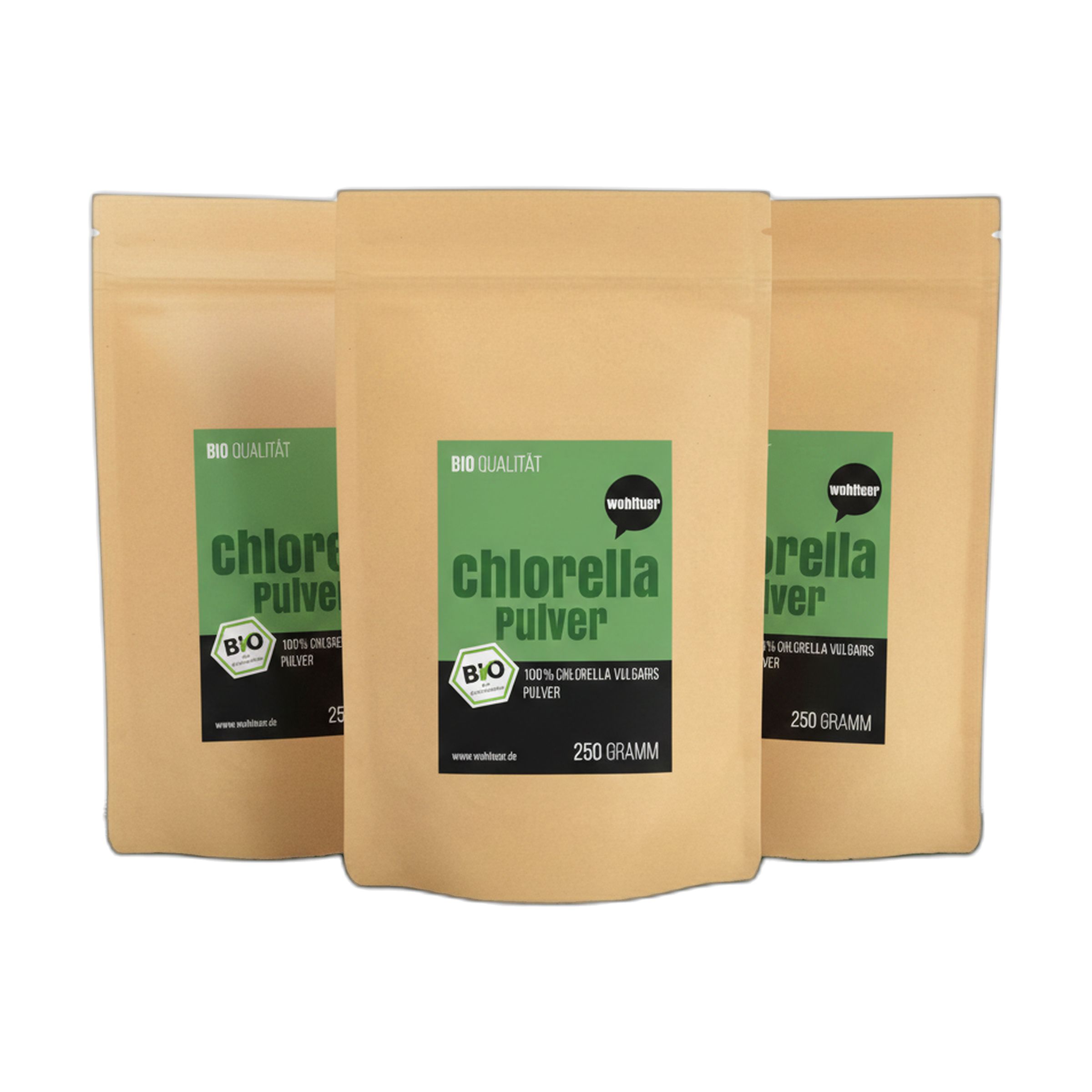 Wohltuer Bio Chlorella Algen Pulver 250 g