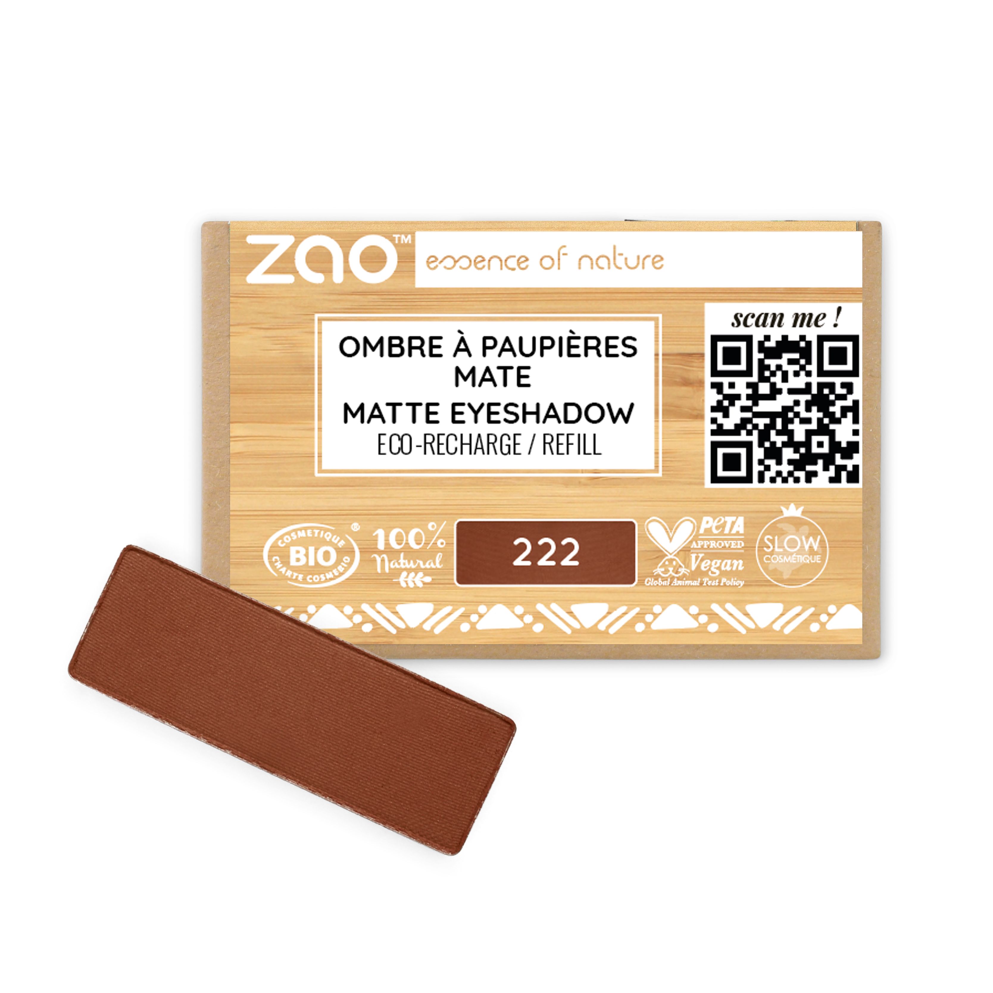 ZAO Make-up Ricarica Ombretto rettangolare Opaco 1 St