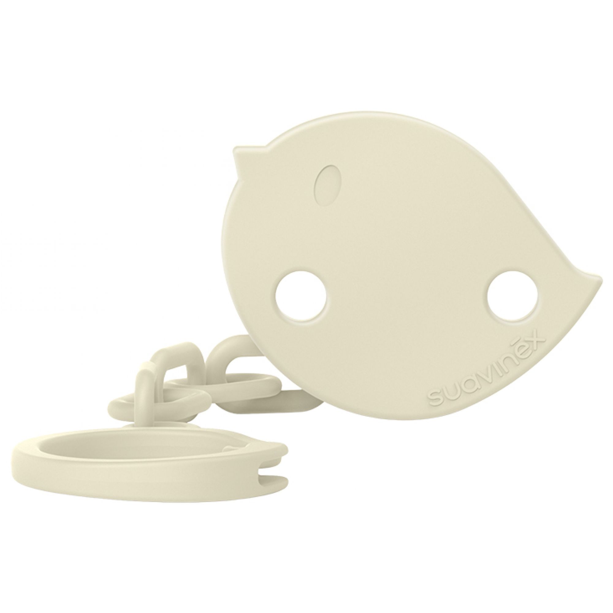 Suavinex Birdies Schnullerband Schnullerketten 0 Monate und Mehr (Farbe : Beige) 6,1x6,1x9,1 cm