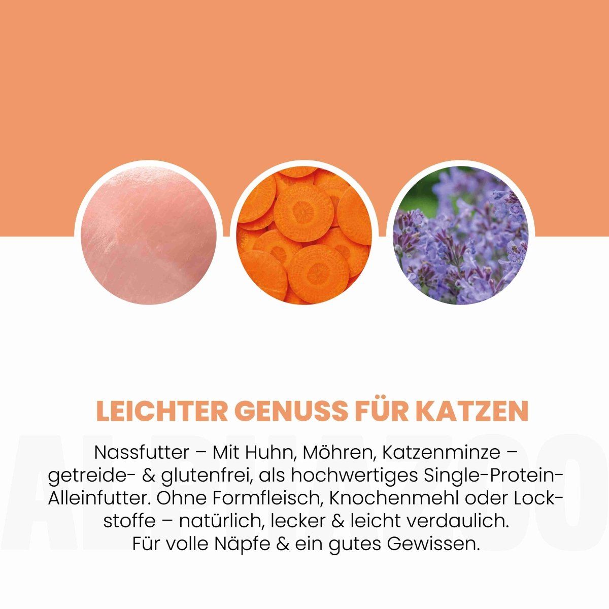 alphazoo Monoprotein Huhn Nassfutter für Katze