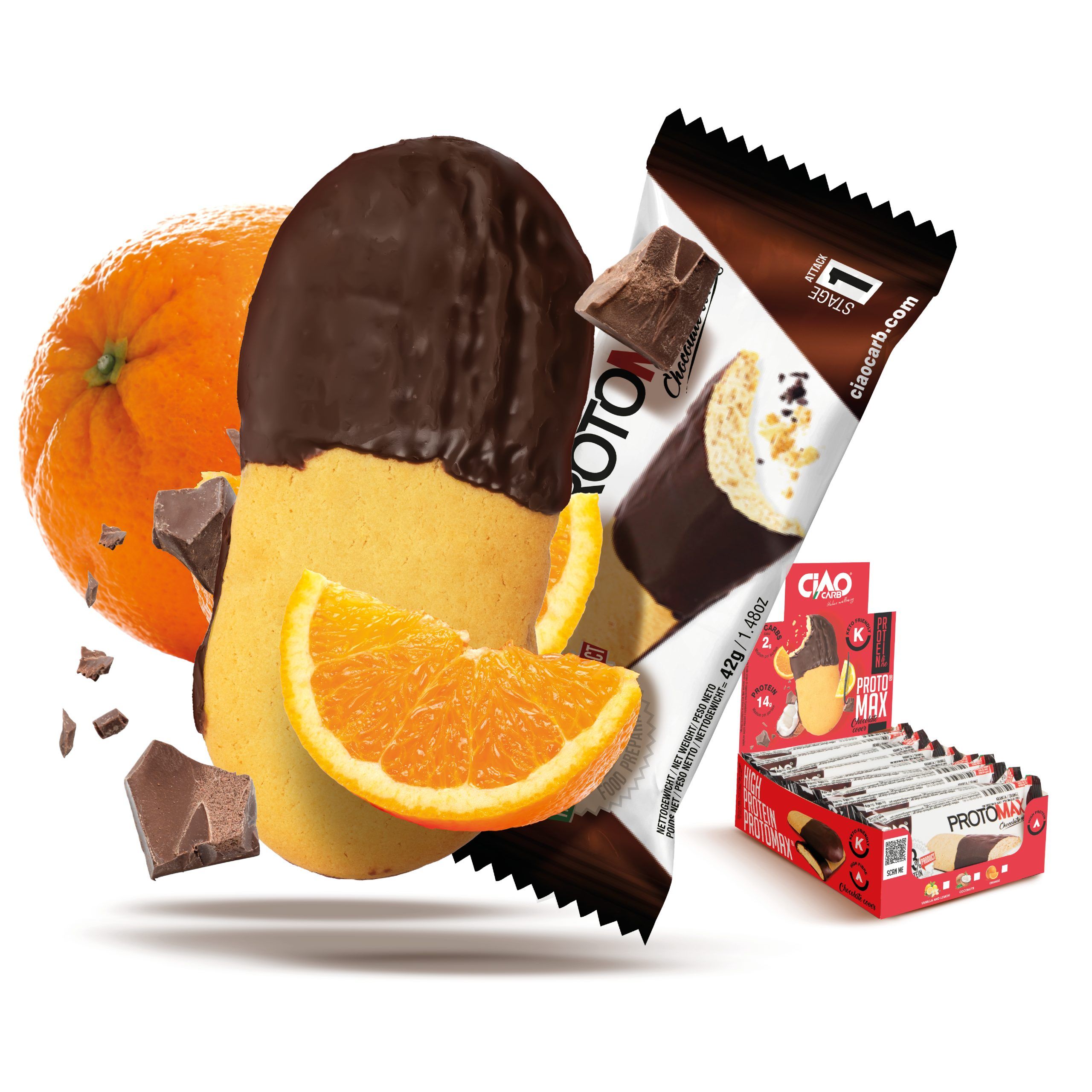 CIAOCARB Oranchoc Arancia Protein Line