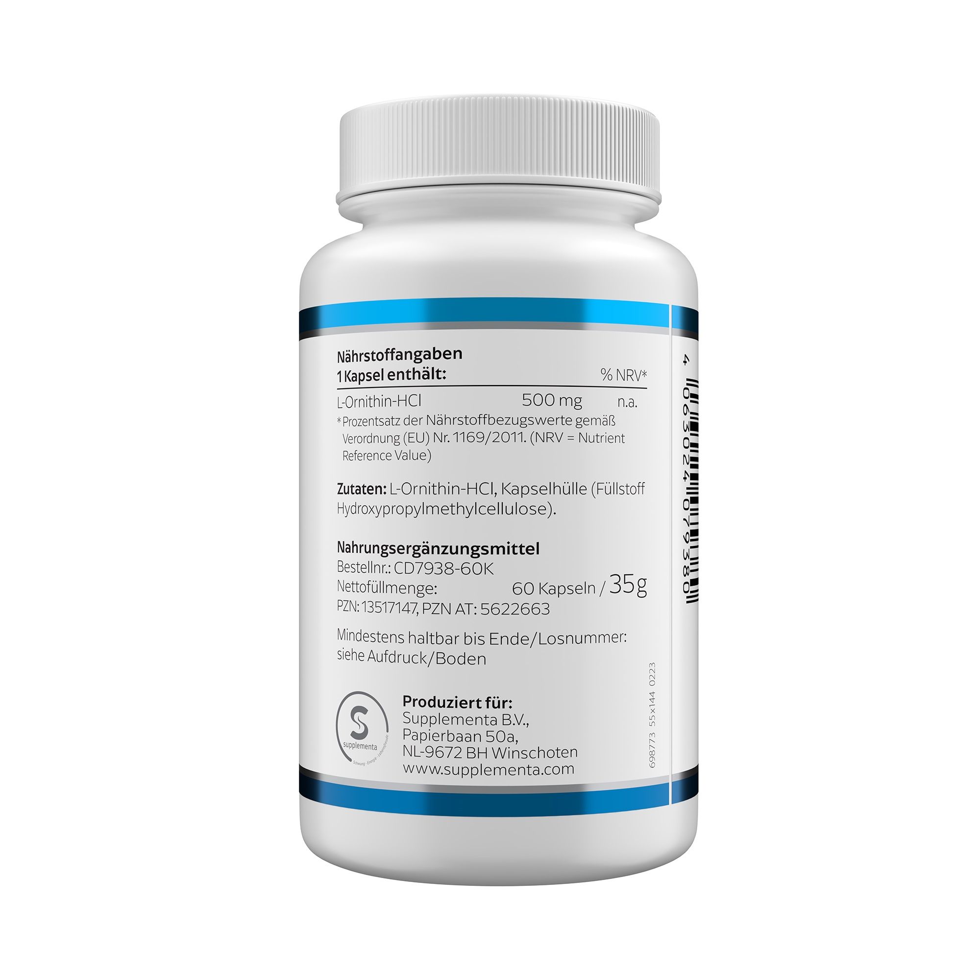 Klean Labs L-Ornithin 500mg