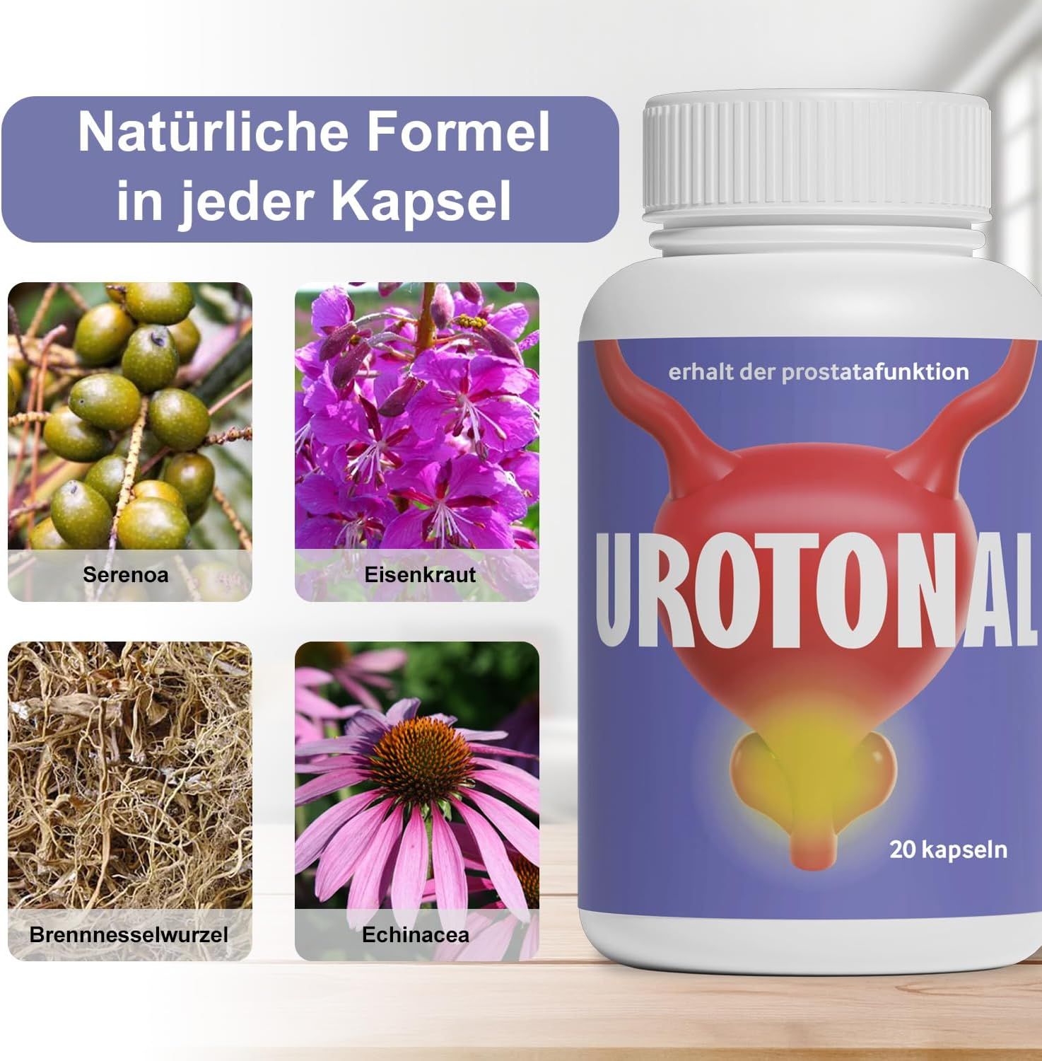 Urotonal Kapseln mit Zink