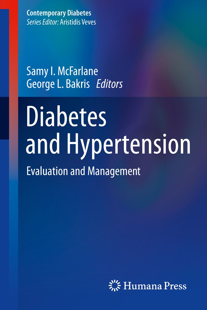 Buchcover mit dem Titel "Diabetes and Hypertension". Autoren: Samy I. McFarlane und George L. Bakris. Verlag: Humana Press.