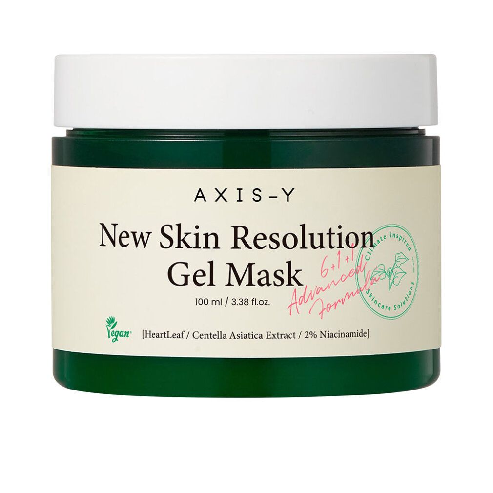 Axis-Y New Skin Resolution Gel Maske, 100ml, mit Inhaltsstoffen.