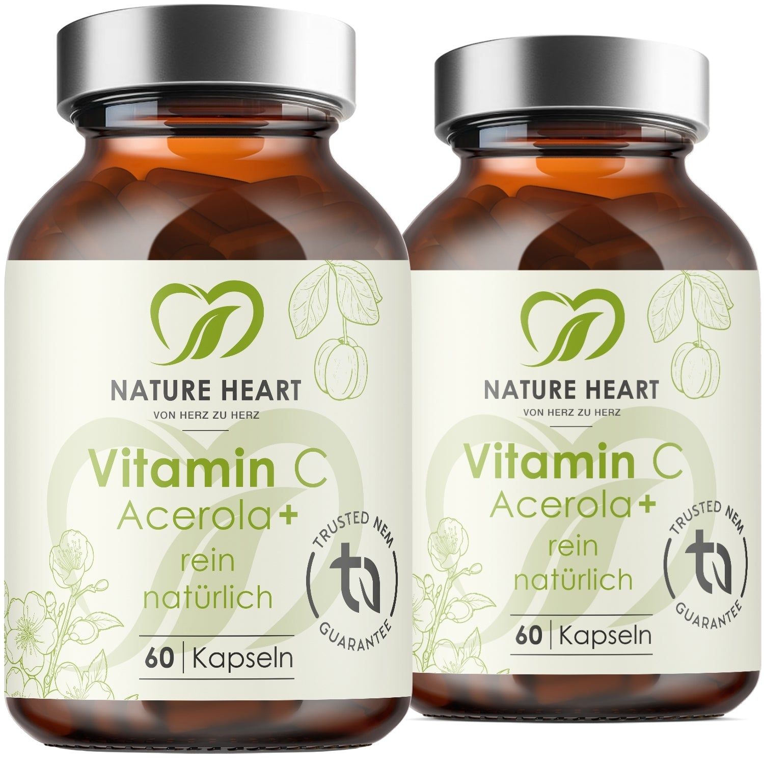 Nature Heart Vitamin C Acerola+ 2x60 St Kapseln