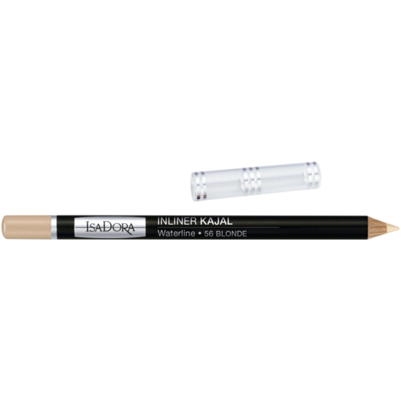 IsaDora Inliner Kajal, schwarz, mit Kappe. Aufschrift: Waterline 56 BLONDE.