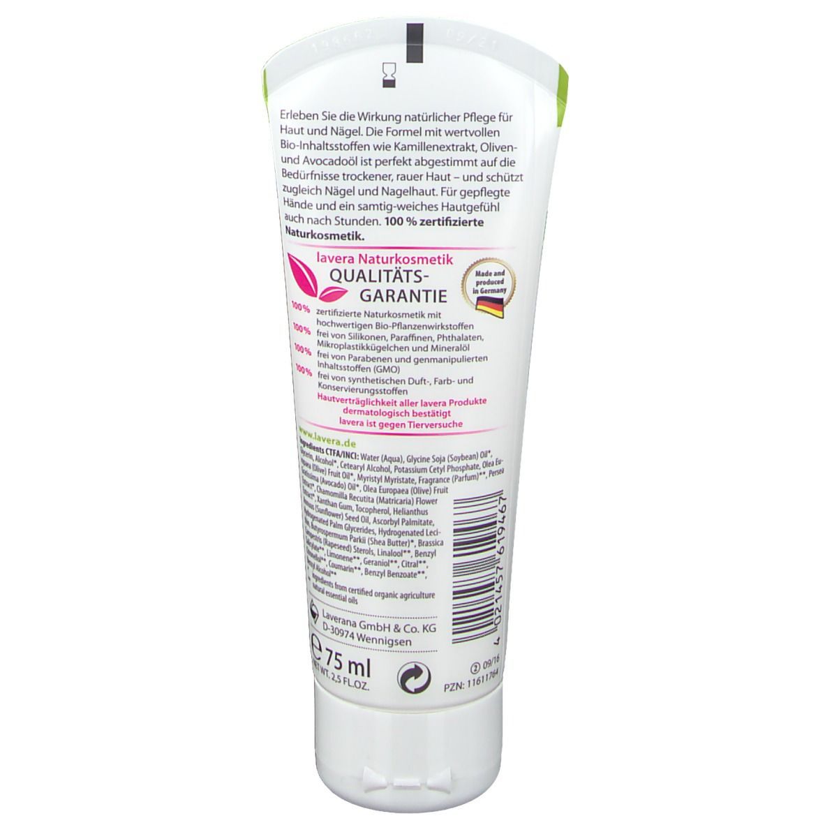lavera Hand- und Nagelcreme 2in1 Bio-Olivenöl & Bio-Kamille