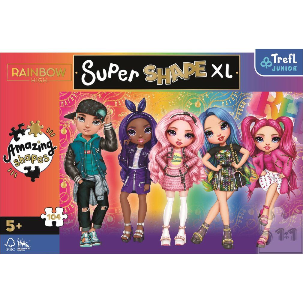 trefl Puzzle Super Shape xl Rainbow High: Style 104 Teile