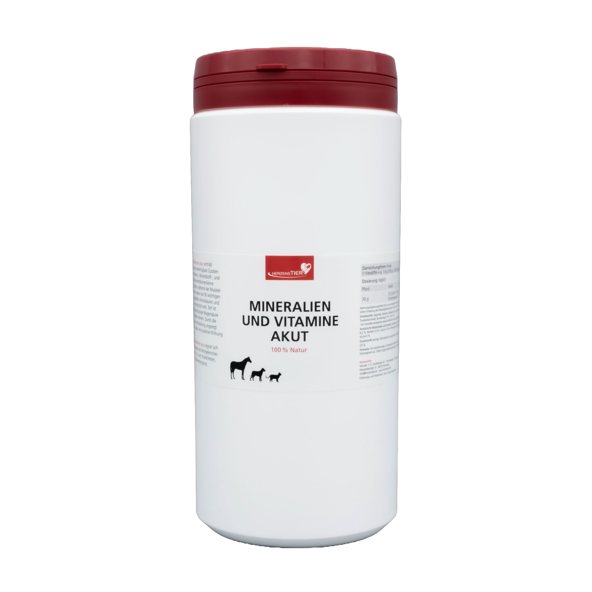 HerzensTier Mineralien und Vitamine akut für Hunde, Katzen & Pferde