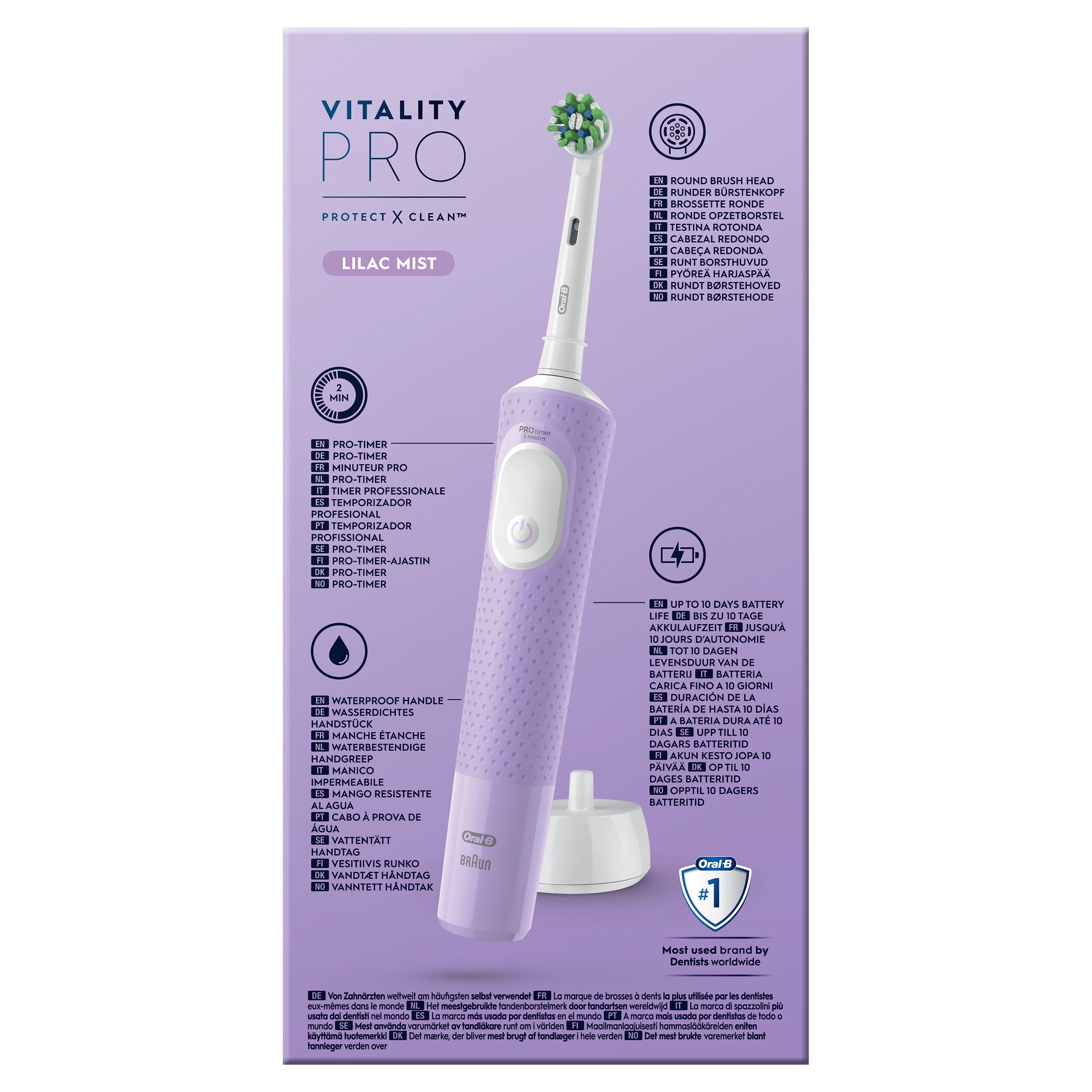 Oral-B - Elektrische Zahnbürste "Vitality Pro" in Lilac Mist