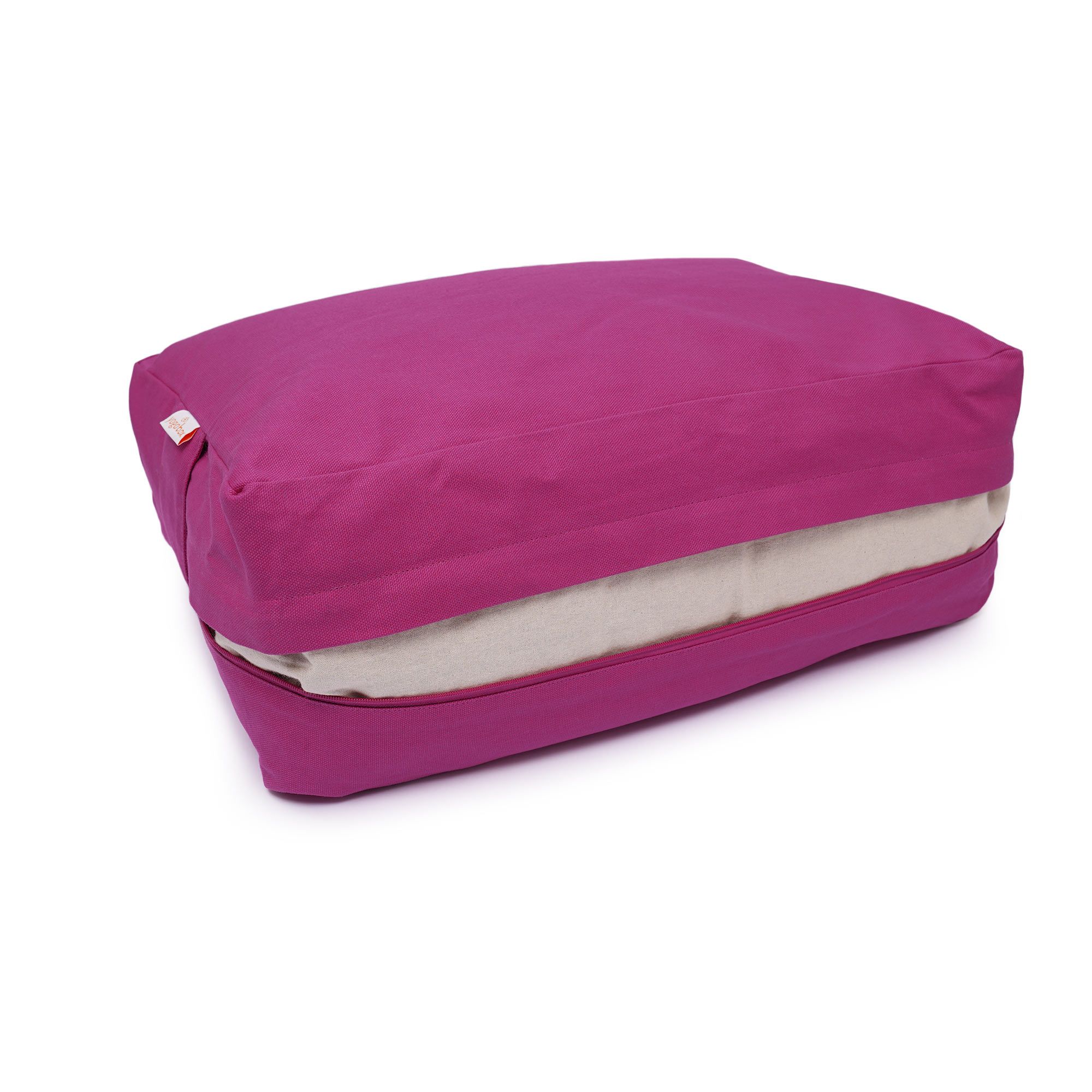 yogabox VIPASSANA Kissen XL - magenta - 45 x 33 x 13,0 cm