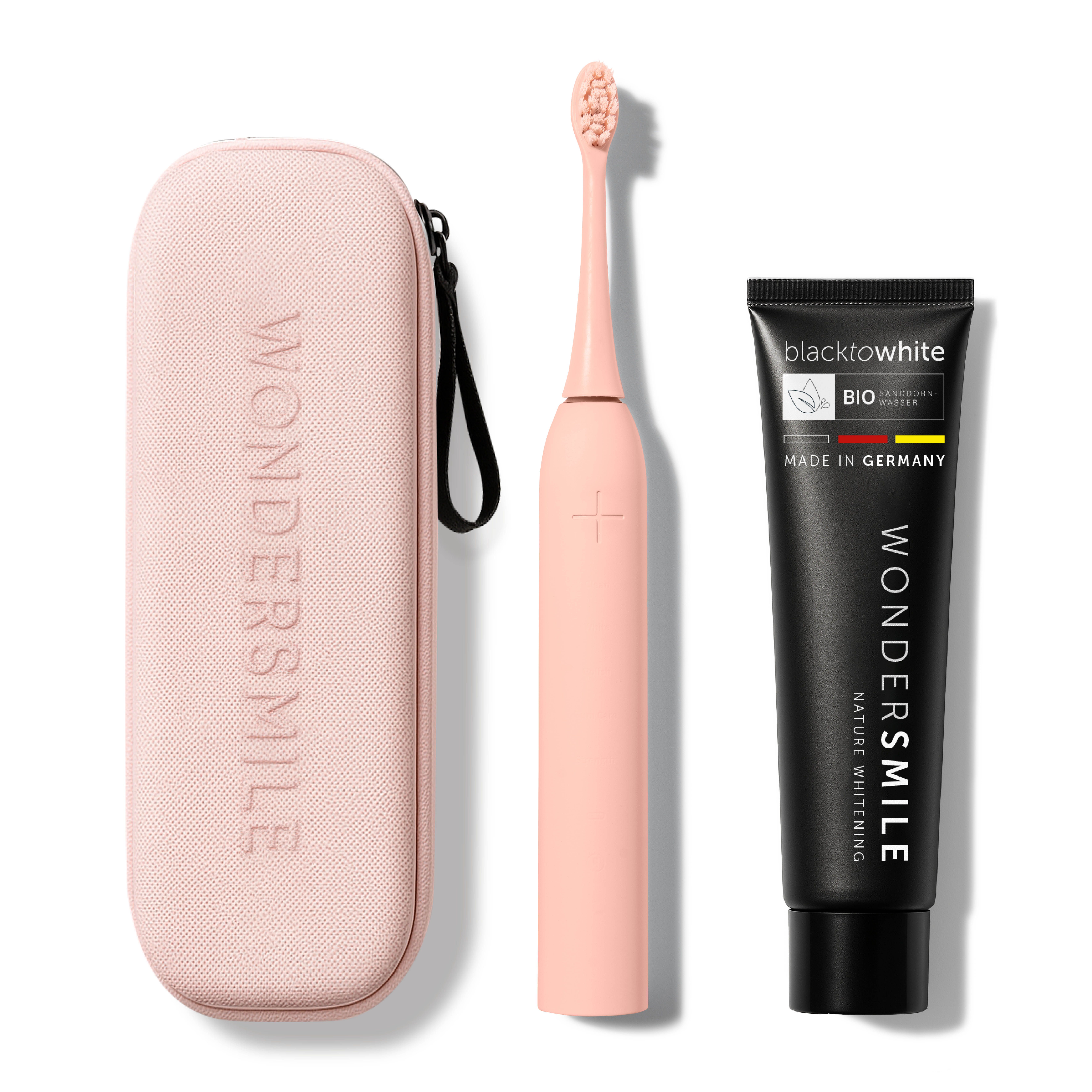 Wondersmile Travel Care Bundle Atomic Rose - Testsieger - 100 Tage risikofrei testen