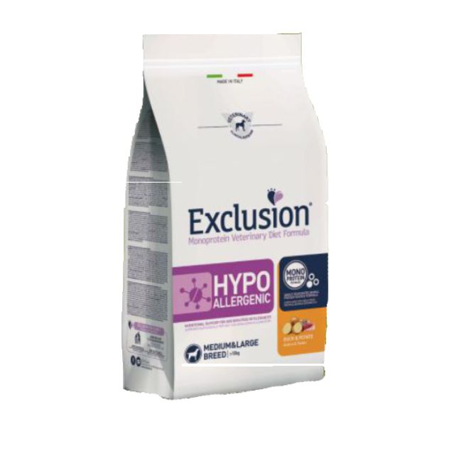 Exclusion Hypoallergenic Ente & Kartoffel Medium/Large für Hunde
