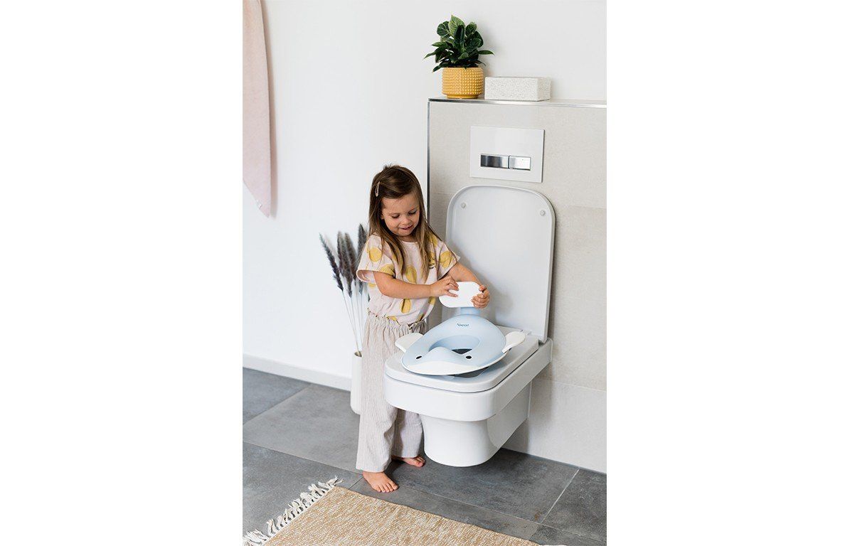 Kindsgut Toilettenaufsatz Wal Hellblau