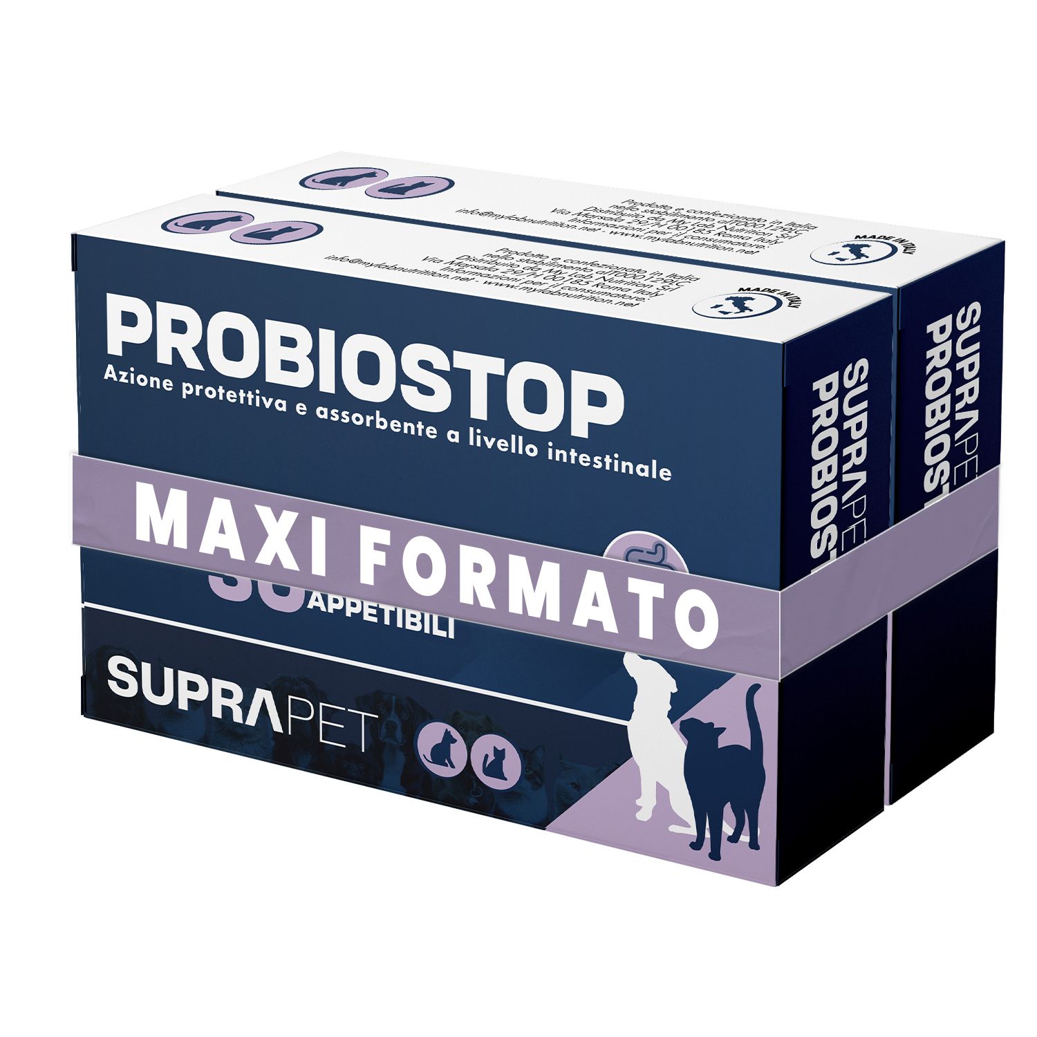 Suprapet Probiostop Compresse Cani e Gatti Integratore Per Supporto Digestione e Diarrea