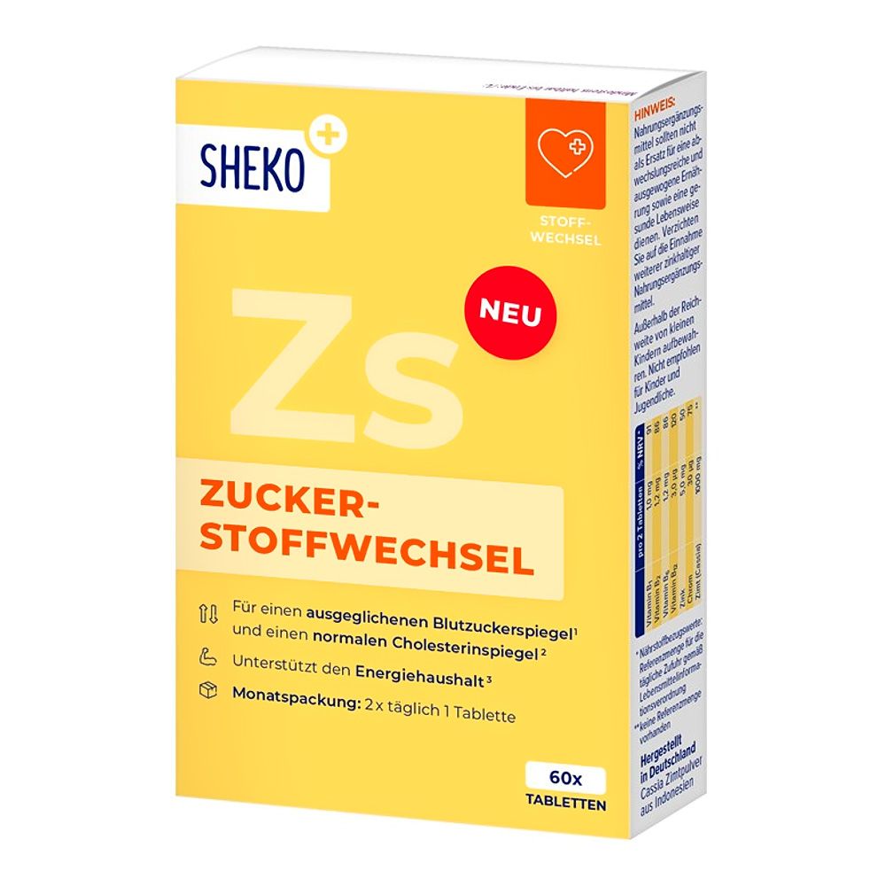SHEKO Zs Zuckerstoffwechsel Tabletten