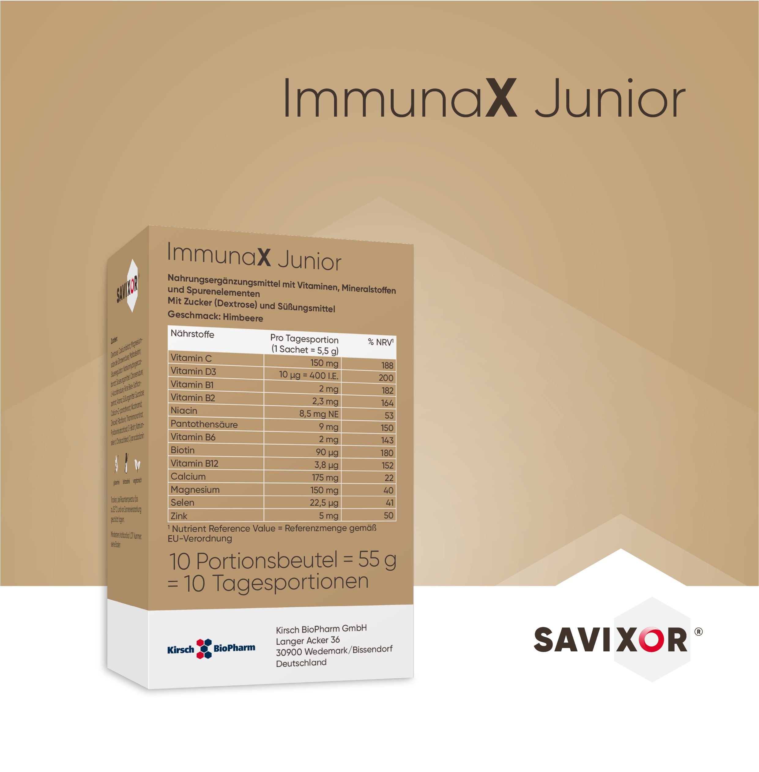 Savixor ImmunaX Junior Mineralstoff- und Vitamin Komplex für Kinder
