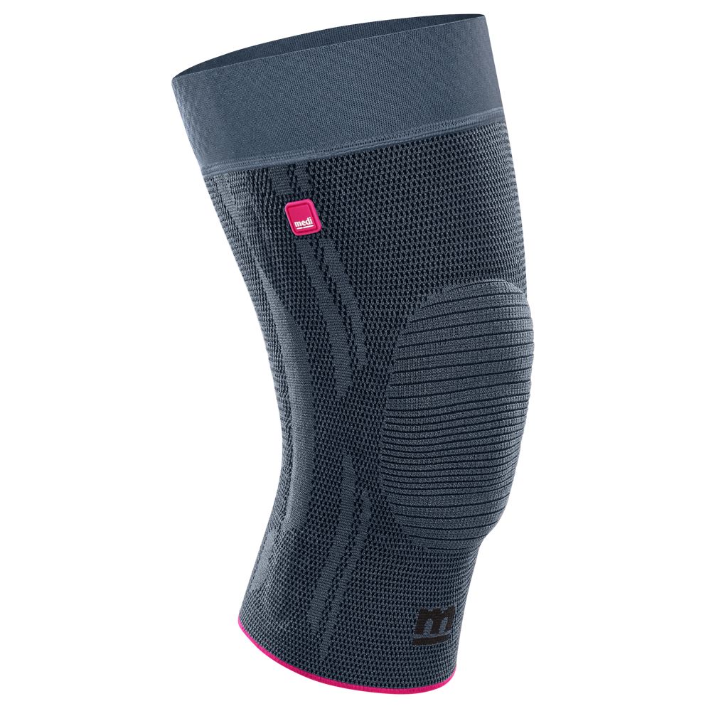 Genumedi Knieband.extraweit m.Haftb.kurz Gr.3 silb 1 St Bandage(s)