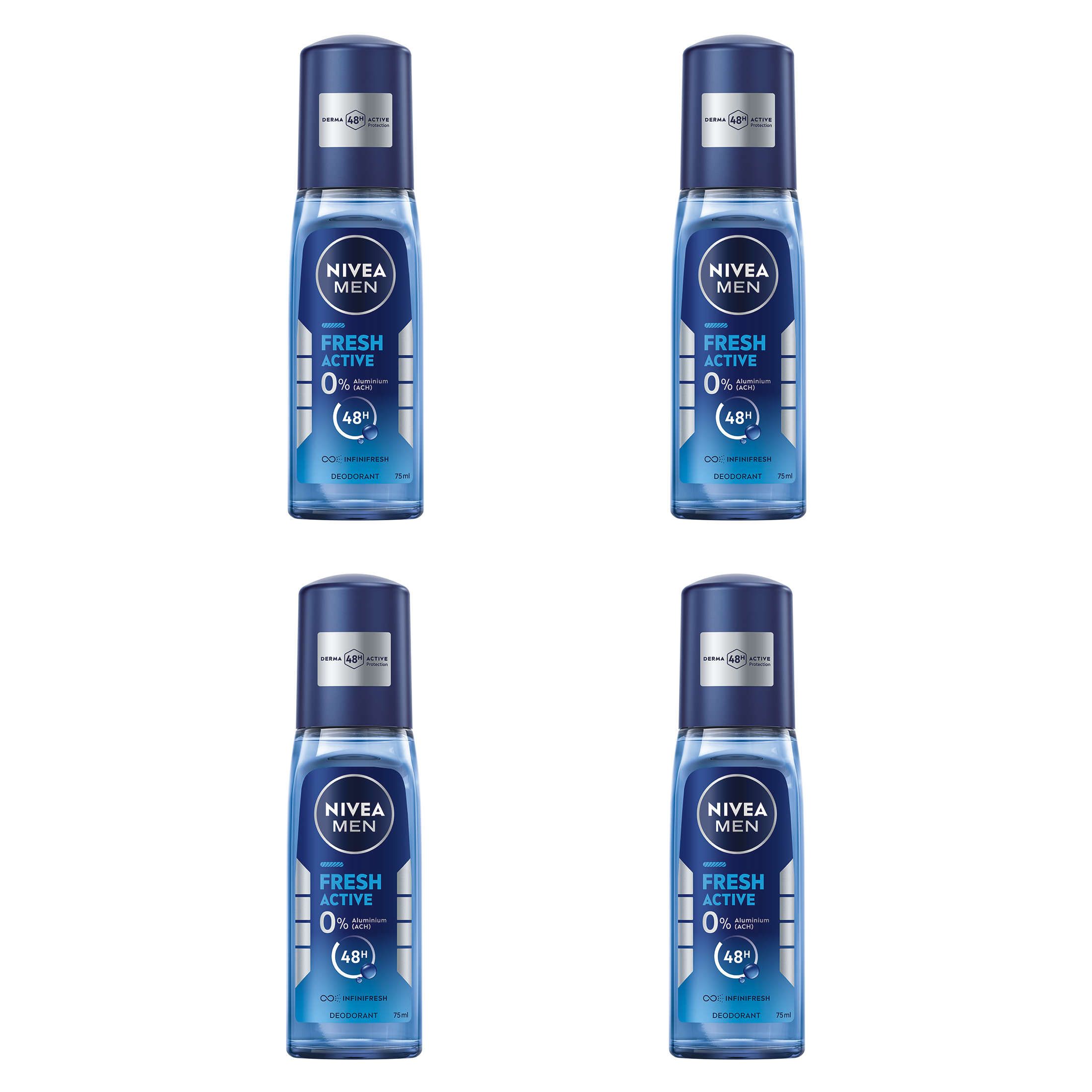 NIVEA MEN Deodorant Fresh Active Deo Zerstäuber 48h Schutz o. Aluminium