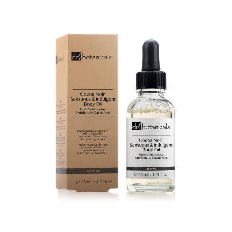 Produktflasche mit Kartonverpackung. Flasche mit schwarzem Tropfer. Etikett mit Produktname und Marke.