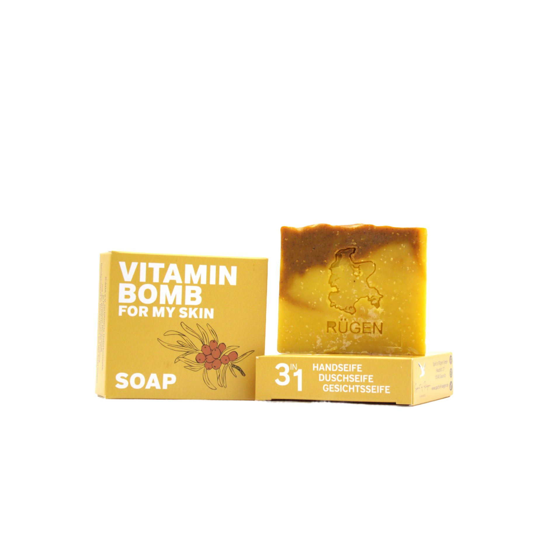Spirit of Rügen Bio 3-in-1 Naturseife Sanddornbrise