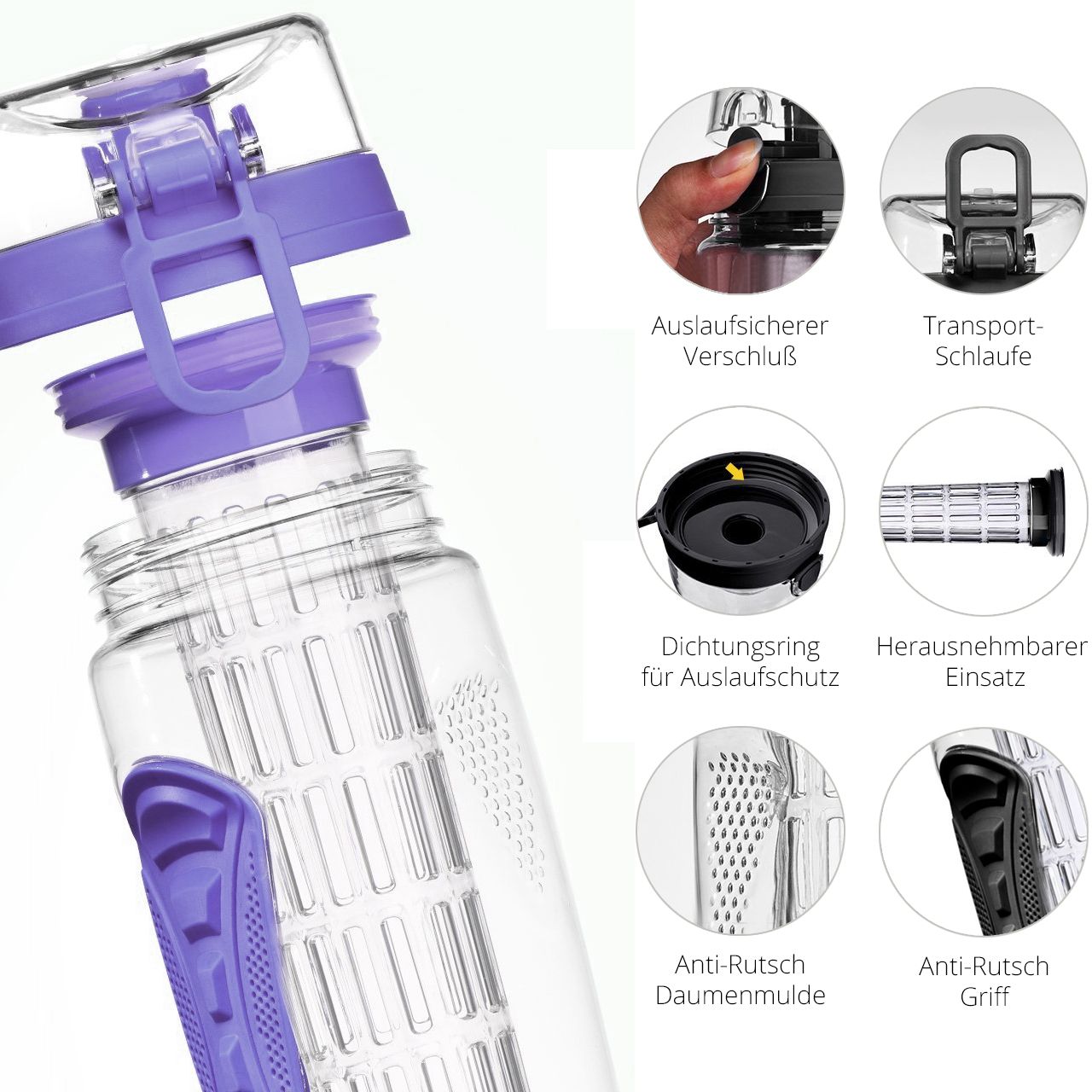 LA VAGUE VITALITY Trinkflasche mit Einsatz