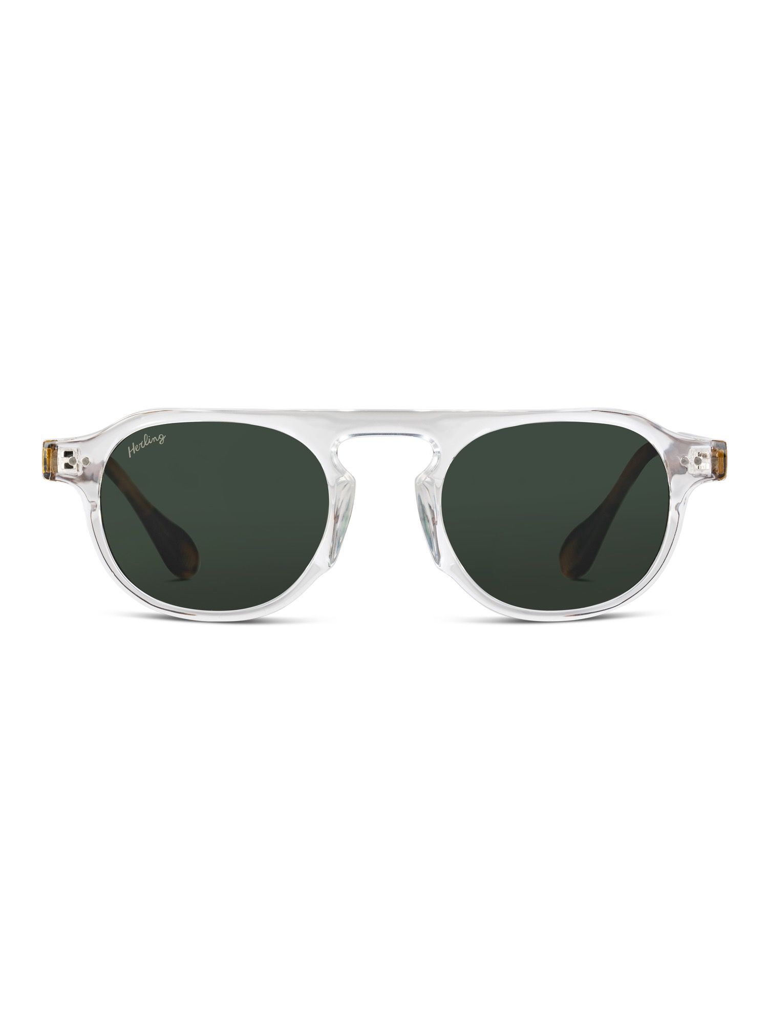 Herling occhiali da sole unisex Auden Crystal Shell Tortoise