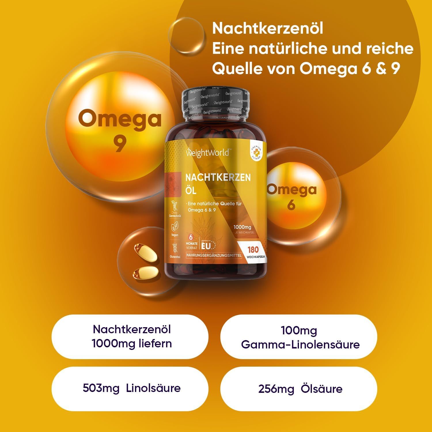 WeightWorld Nachtkerzenöl Kapseln