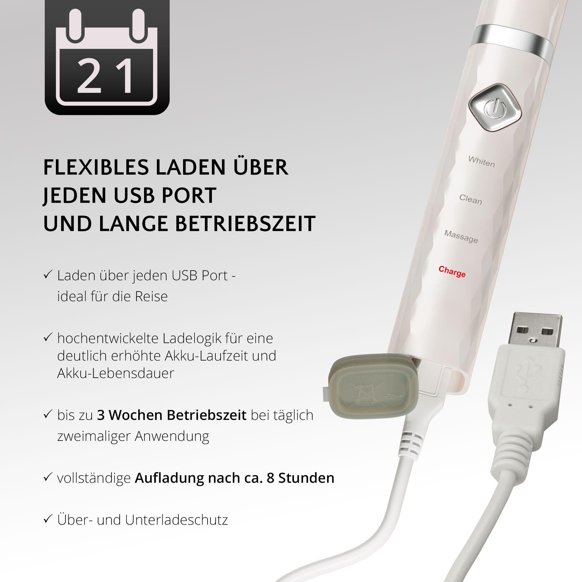 AILORIA FLASH TRAVEL USB-Schallzahnbürste