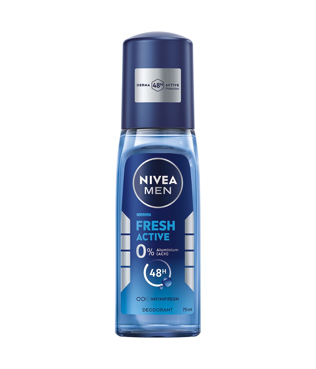 NIVEA MEN Deodorant Fresh Active Deo Zerstäuber 48h Schutz o. Aluminium